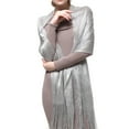 thumbnail image 3 of Women's Wedding Evening Shawl and Wrap Glitter Metallic Party Dresses Scarf with Fringe, 3 of 3