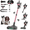 Pink, variant on A27 Cordless Vacuum Cleaner, Stick Vacuum with Powerful Suction, Hose, Green LED Light, Anti-Tangle Brush, Lightweight Rechargeable Vacuum Cleaner for Home, Hardwood Floors, Carpets,Purple