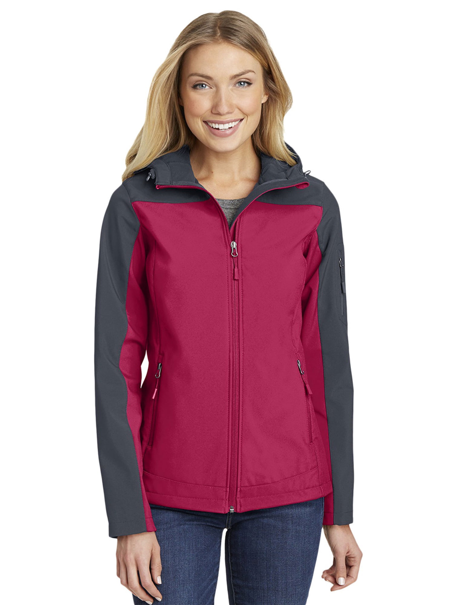 Port Authority - Port Authority Women's Hooded Core Soft Shell Jacket ...