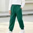 thumbnail image 6 of Miqool Boys Girls Joggers Sweatpants Elastic Waist Fall Winter Track Pants Casual Loose Fit Lounge Pants with Pockets, 6 of 8