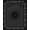 Black White, Pattern 12, variant on ODIKA 8'x10' Washable Area Rug Disc Record Radiating Rings Musical Theme Round Shaped Music for Dining Room, Large Office, Lounge, Non-Slip Chair-Friendly Mat