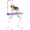 Purple, variant on PawHut Foldable Pet Grooming Table for Dogs Cats Non-slip Surface, Purple