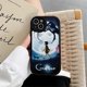 thumbnail image 3 of Funda de teléfono de Anime c-coraline, carcasa de cuero con textura de silicona suave negra para IPhone 15, 14, 11, 13, 12 Pro Max, Mini, X, Xr, 8 Plus, SE2020, 3 of 5