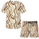 thumbnail image 5 of Camiseta de manga corta con cuello redondo y estampado digital 3D de cuerpo completo de estilo vintage de cadena Camiseta de manga corta de moda para hombre, 5 of 5