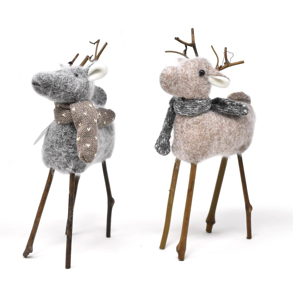 stuffed reindeer decor