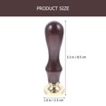 thumbnail image 2 of Shisuyan Wax Stamp Wooden Copper 1Pcs 3.3x1.0in, 2 of 8