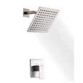 thumbnail image 4 of Sumerain Shower Valve and Trim Kit Brushed Nickel,Single Handle Shower Faucets Included Solid Brass Rough-in Valve and Square Stainless Steel Metal Showerhead, 4 of 5