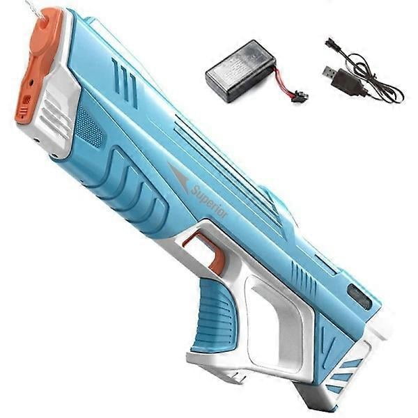 High Quality 43cm Full Electric Automatic Water Storage Gun Toys Portable Kids Summer Beach Outdoor Fight Toys