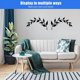 thumbnail image 3 of 2 Pieces Metal Tree Leaf Wall Decor Art Branch Leaf Wall Art Black Iron Wall Decor Metal Leaf Wall Scroll Branch Wall Sculptures for Home Garden Office Living Room Indoor Outdoor Decorations, 3 of 5