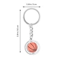 thumbnail image 2 of BALAHAPY 2Ud Llavero De Balones Deportivos De Metal Como Adorno Para Llaves Y Bolsos, 2 of 7