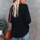 thumbnail image 2 of Round Neck Tops, Breathable Button Comfortable Women Casual Blouse  For Office For Female For Dating ANGGREK Negro L, 2 of 6