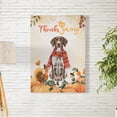 thumbnail image 2 of Happy Thanksgiving German Shorthaired Pointer with Turkey Pumpkins Autumn Vibes Vertical Matte Canvas Poster GSP Lover Dog Gift Wall Art Home Decor - 12018, 2 of 5