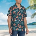 thumbnail image 3 of Wukai Happy Mother's Day Men's Hawaiian Shirt Short Sleeve Casual Button Down Summer Beach Aloha Shirt Tropical Print Holiday Party, 3 of 8