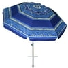 AMMSUN 7ft Heavy Duty Beach Umbrella with Sand Anchor & Tilt Sun Shelter & Carry Bag,Spray Pavilion