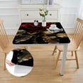 thumbnail image 2 of WYYP Rose Leaves Gothic Art Square Tablecloth with Elastic Edge 100% Polyester Fiber 40*40, 2 of 8