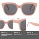 thumbnail image 3 of Gafas de sol tipo caja de tendencia a la moda, gafas de sol personalizadas para tiro callejero, hechas de PC y CA, 3 of 5