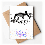 dinosaur b bs miniature Welcome Back Greeting Cards Envelopes Blank