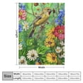 thumbnail image 4 of Rural Flowers Birds Throw Blanket Ultra Soft Warm All Season Rustic Sunflowers Floral Cardinal Decorative  Blankets for Bed Chair Car Sofa Couch Bedroom, 4 of 6