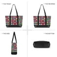thumbnail image 6 of FORMRS Canvas Laptop Tote Bag for Women with 15.6" Computer Compartments Shoulder Handbag, Colorful Block Pattern, 6 of 7
