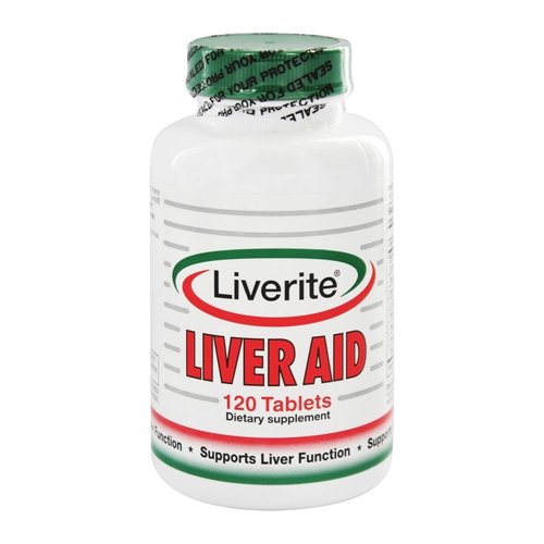 Liverite Liver Aid Dietary Supplement Tablets 120 Each