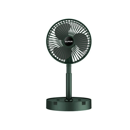 

CASAFUN Quiet Protable Stretchable Fan with 3 Speeds Adjustable Desktop Table Fan Plug in Power Fan Rotation Strong Wind Personal Small Fan for Home Bedroom Office Desktop Travel