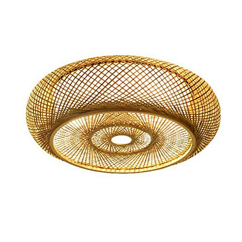 wicker flush mount light