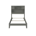 thumbnail image 7 of AFI Newport Twin-XL Solid Wood Foundation Bed with Storage Headboard, Grey, 7 of 7