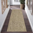 thumbnail image 2 of 2x6 Washable Runner Rugs for Hallways Modern Braided Pattern Printed (Not Weave) Rug Non-Slip Low Pile Modern Home Decor Rugs Carpet Runners for Bedroom Entryway Kitchen, Linen Brown, 2 of 7