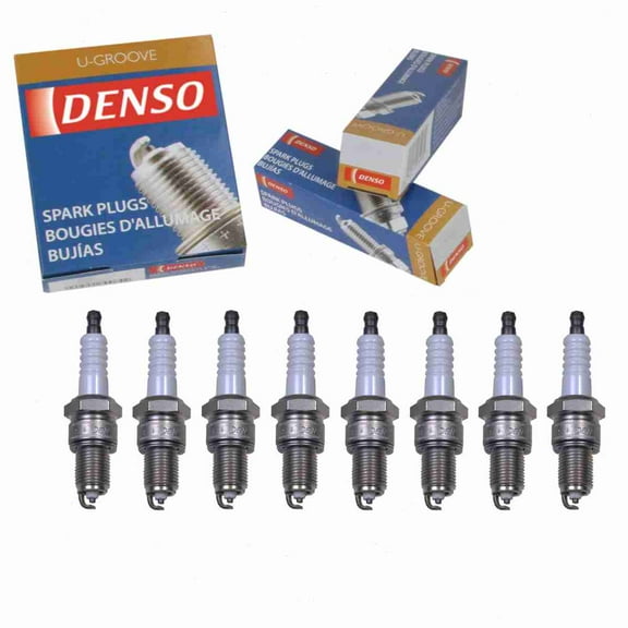 8 pc DENSO 3212 Standard U-Groove Spark Plugs for 09482-00285 18811-11061 1881111061 18822-11091 1882211091 19250976 22401 AA120 22401-P8316 4106 117 5613940 8-25109-199-0 8-94120-562-0 8-94217-232-0