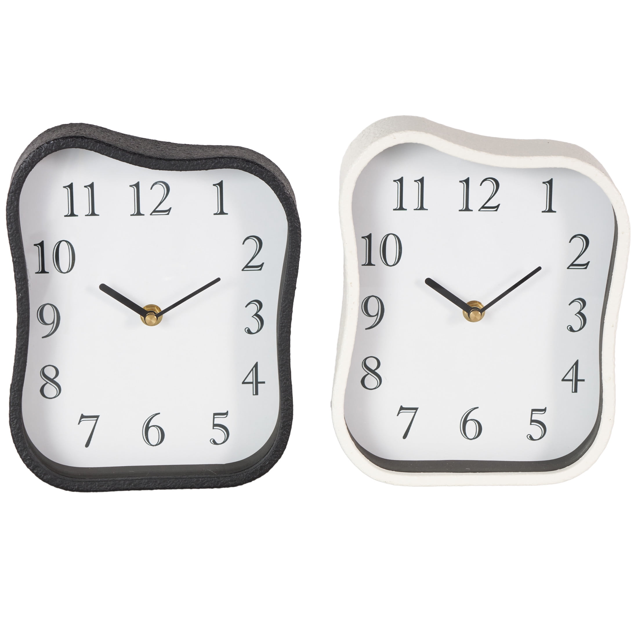 DecMode 24 Black Metal Wall Clock - Modern Style - Walmart.com, image size:2200x2200