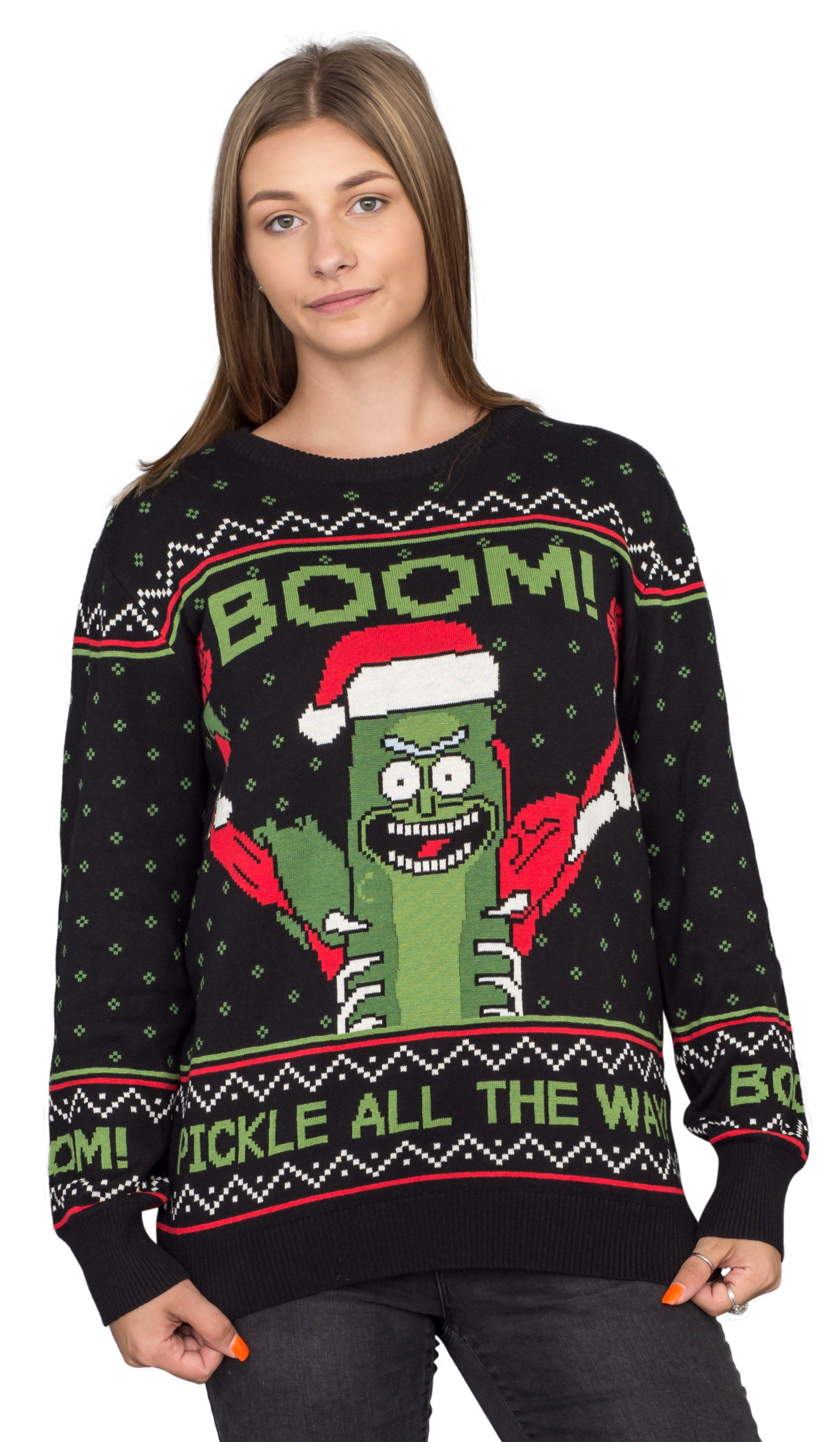 Rick And Morty Strickpullover Weihnachts Pullover Ugly Rick Christmas Sweater 