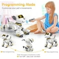 thumbnail image 3 of Jouet Robot Chien Télécommandé pour Enfants - Interactif Toucher & Suivre 17 Fonctions Chien Robot Animal de Compagnie, Chiot Intelligent Programmable Marchant Jouet Robot Chien Dansant Intelligent pour Filles 3-12 Cadeaux (Or), 3 of 6