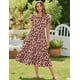 thumbnail image 2 of Vestido floral casual Zeagoo de manga corta de verano para mujer, 2 of 6