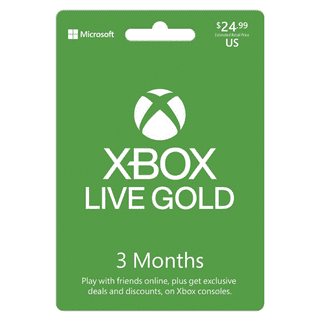 Xbox Live Gold Card Month