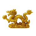 thumbnail image 4 of 5x Chinese Zodiac Golden Dragon Statue Animal Decoration Home Decoration, 4 of 5