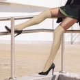 thumbnail image 4 of 3 Pairs Thigh High Compression Socks for Women and Men Circulation 20-30 mmhg, Best Support for Running, Cycling, Nursing, 4 of 7