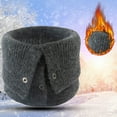 thumbnail image 2 of UJNDER Winter Scarf for Men and Women Wool Bib Double Thick Knit Ring Warm Windproof Dark Gray One Size, 2 of 5