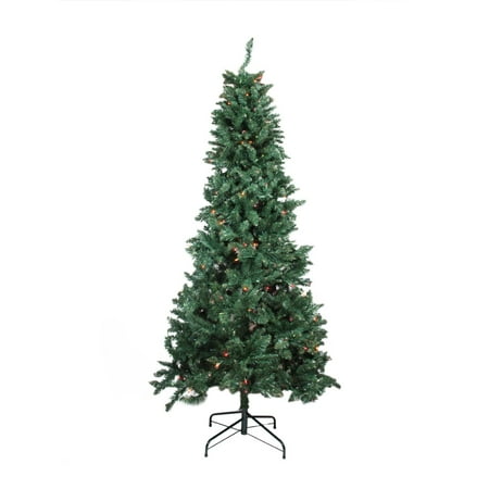 9\u002639; Prelit Slim Pine Artificial Christmas Tree  Multi 