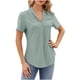 thumbnail image 4 of Fiudx Camisas de Mujer Blusa de Manga Corta con Estampado de Moda para Mujer, Camiseta Divertida con Cuello Redondo, Camiseta Sin Mangas, 4 of 5