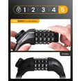 thumbnail image 4 of KEYSTP Bike Lock Cable with Combination,High Security 5-Digit Resettable Combination Bicycle Lock Anti-Theft, Scooter Lock with Mounting Bracket for Bikes and Scootersï¼ˆBlackï¼‰, 4 of 4