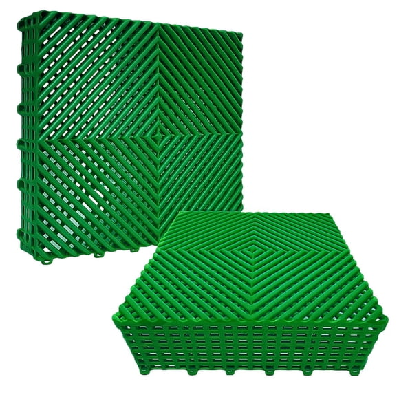 Piso Ensamble Modular 40x40x1.8 cm Capacidad Carga 6 t/m2 Uso Rudo Antideslizante se Coloca Sobre Piso Existente Sin Adhesivos ni Obra Civil, 12 Pzas