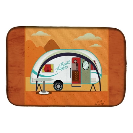 

Carolines Treasures BB5480DDM Greatest Adventure New Camper Dish Drying Mat 14 x 21 multicolor