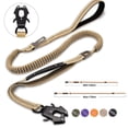 thumbnail image 2 of Reflective Shock Absorbing Pet Leashes with Car Seatbelt for Large Dogs Heavy Duty Tactical Bungee Dog Leash No Pull Dog Leash, 2 of 10