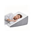 thumbnail image 4 of 7"-12" Therapeutic Wedge Pillows - Certified Memory Foam For Acid Reflux, Back Pain & Sleep Apnea Relief (3 Heights) #PosturePillow #PainRelief, 4 of 11