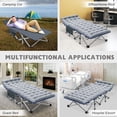 thumbnail image 6 of MOPHOTO Oversized 2PK Folding Camping Cot for Adults, XXL Outdoor Portable Camp Bed with Carry Bag, Oxford Strong Heavy Duty Sleeping Cots with Mattress, 6 of 8