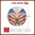 thumbnail image 2 of Sikiie Patriotic Butterfly Floral Christmas Tree Skirt, Christmas Tree Decorations, Christmas Decor, Tree Mat Decoration(30-48IN)-36", 2 of 6