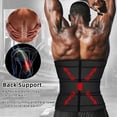 thumbnail image 4 of Men Waist Trainer Belt Workout For Body Weight Loss Fitness Fat Burner Trimmer Band Back Support-L, 4 of 5