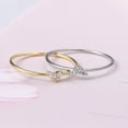thumbnail image 5 of Gold Plated Heart Shaped Ring with Zircon Inlay | Copper Ring for Women | Ideal Gift for Anniversaries, Birthdays, Weddings, 5 of 9