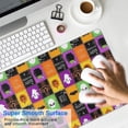 thumbnail image 4 of Long Mouse Pads for Desk,Halloween Patchwork Icons Pattern Desk Mats on Top Of Desks, Desk Mouse Pad Extra Large with 3mm Non-Slip Base and Stitched Edge for Gaming,Office,Work,Home 31.5x15.7in, 4 of 5
