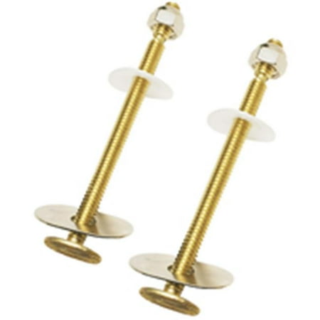

Plumb Pak PP23519 Closet Toilet Bolt Set With Open Cap Nut- 2.37 In.